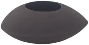 Fab Habitat Cairn Handmade Bowl Metal Planters in Mocha Charcoal - Small, Indoor/Outdoor, Lightweight with Drainage Holes - Image 3