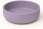Concrete Succulent Pot Bowl, Modern Decor, Gift, Wedding/Shower Favor, Candle Vessel, 6 in (Charcoal, with Drainage Hole) (Lilac Purple, Without Drainage Hole) by Unknown