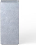 Kante Large Column Square Blue Gray Concrete Planter 27.6" H, Outdoor by Unknown