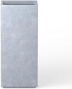 Kante Large Column Square Blue Gray Concrete Planter 27.6" H, Outdoor by Unknown