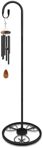 63" Adjustable Shepherds Hooks Stand for Wind Chimes, Hummingbird Feeders, Lanterns, Hanging Plant Stand Indoor Outdoor Patio Garden by EGOMYRON