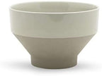 WGV Ceramic Bowl Vase, Width 6", Height 4", Two Tone Funnel Pot, Tan Large Mantel Planter Centerpiece for Wedding Event Office Home Decor, 1 Piece by WGVInternational-OpusGlassware