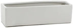 WGVI Long Rectangle Ceramic Planter Vase in White 14" x 4" x 4"H, Rectangular Box Block Terrarium Pot, Flower Arrangement, Tabletop Centerpiece, Home Decor Organization Storage Container, 4 Pcs. - Image 2