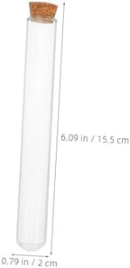 Glass Test Tubes Round Bottom with Cork Stopper, 20pcs 20ml - Image 4