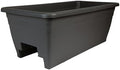 The HC Companies Deck Rail Deck Rail Planter Box, 24 Inch, Black, 1-Pack by TheHCCompanies