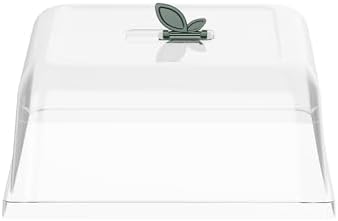 Vego garden Seedling Dome Cover 10" x 10" Food-Grade PET Plastic with Drip Irrigation & Vented Airflow for Seeds Growing Starting (8-Pack) by VegoGarden