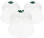 HANABASS 6pcs Garden Cloche Humidity Dome for Plants Mini Greenhouse Covers for Frost Plant Growth Monitoring Easy Installation and Insulation for Outdoor by HANABASS
