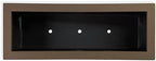 PolyStone Milan Modern Outdoor/Indoor Rectangular Trough Planter - 46" x 17" x 19" H - Lightweight Weather Resistant Stone-Look Resin Planter - Commercial & Residential - Chocolate Brown - Image 6