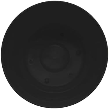 Bloem Saturn 10" Plastic Planter with Saucer, Black, 4-Pack - Image 7