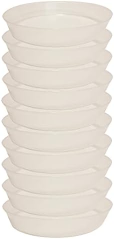 Saucer 12 Inch (10.1 Inch Base) Clear Plastic Case of 10 by AustinPlanter