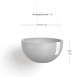 Ecopots Hanging Brussels Round Planter, Terracotta Color, 13" - Image 4