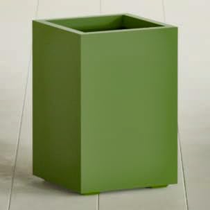 Greenline Leo Tall Rectangular Fiberglass Planter, Outdoor Planter Box by GreenlinePlanters
