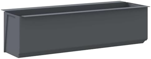 12 Pack Gray Flower Boxes for Euro Pallets Planters 14.2x5.3 Inch - Image 6