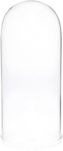 Plymor 5.5" x 13" Glass Display Dome Cloche (Clear Glass Tray Base), Pack of 4 by Plymor