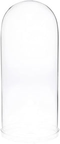 Plymor 5.5" x 13" Glass Display Dome Cloche (Clear Glass Tray Base), Pack of 4 by Plymor