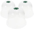 HANABASS 3 Pack Garden Cloche Dome, Plant Nursery Pot Cover, 8.2 x 10.2 Inch, Clear Plastic Plant Pot Domes for Humidity and Frost Protection Outdoor Seedling Propagation by HANABASS