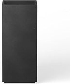 Kante Small Column Square Black Concrete Planter 19.9" H, Outdoor by Unknown