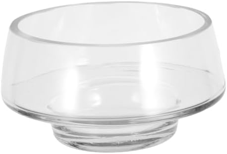 Large Diameter Glass Flower Vase for Moss and Indoor Plants by UTHCLO