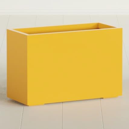 Greenline Leo Tall Rectangular Fiberglass Planter, Outdoor Planter Box by GreenlinePlanters