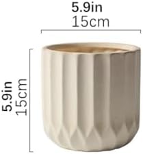 Front Porch Planters Desktop Flower Pots, Modern Minimalist Style Flower Pots, Light Luxury Flower Pots with Drainage Holes Planter Boxes Outdoor (Color : Does not Include Base) - Image 2