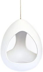 Large White Ceramic Hanging Pod with Two Assorted Air Plants - Live Tillandsia in Plant Holder - Wholesale and Bulk - Home and Garden Decor - Easy Care Indoor and Outdoor Plants South America - Image 3