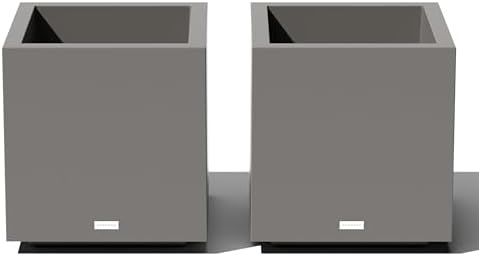 Veradek Block Series Cube Planter - Square Outdoor Planter by VeradekOutdoor