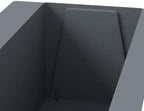 12 Pack Gray Flower Boxes for Euro Pallets Planters 14.2x5.3 Inch - Image 7