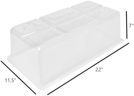 SUNPACK Sundome Plastic Multi-Vented Humidity Dome, Clear, 7" (Pack of 5) - Ideal for Greenhouses or Indoor Gardening, Able to Adjust Humidity with Vents - Image 4