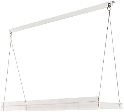 Hanging Acrylic Shelves for Windows (34" Wide, 1 Shelf - 26" Tall) by SUPREMETECH