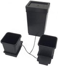 AutoPot 2 Pot System with 3.9 Gallon Plastic Pots and 12.4 Gallon Tank - Self-Watering, Gravity-Fed Hydroponic Systems (2Pot - 3.9 Gallon - 12.4 Gallon Tank) by AutoPot