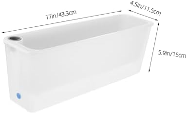 Xmas Rectangular Plastic Herb Planter Box with Visible Water Window - Image 2