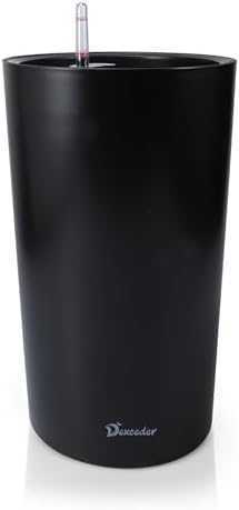 Dexceder 22x13 Self Watering Tall Planter (Black Matte) by Dexceder