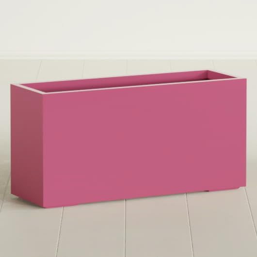 Greenline Leo Tall Rectangular Fiberglass Planter, Outdoor Planter Box by GreenlinePlanters