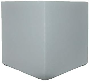 Indoor/Outdoor 7" Planter for Live or Artifical Plants (7.1" L x 7.1" W x 7.1" H, Matte Matte Silver) by Unknown
