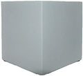 Indoor/Outdoor 7" Planter for Live or Artifical Plants (7.1" L x 7.1" W x 7.1" H, Matte Matte Silver) by Unknown