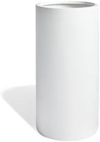 KUTE NEST 19.5" Premium Tall Tubo Fiberstone Outdoor Planter - White by KuteNest