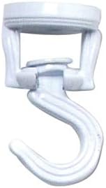 Green Thumb 86132GT Ceiling Plant Hook, Swivel, White - Quantity 6 by Unknown
