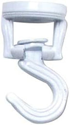 Green Thumb 86132GT Ceiling Plant Hook, Swivel, White - Quantity 6 - Image 2