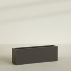 Greenline Leo Tall Rectangular Fiberglass Planter, Outdoor Planter Box - Image 3