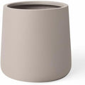 KUTE NEST 12.6" Premium Conico Fiberstone Outdoor Planter - Taupe by KuteNest