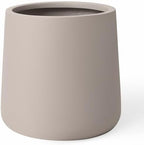 KUTE NEST 12.6" Premium Conico Fiberstone Outdoor Planter - Taupe by KuteNest
