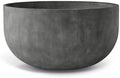 Roco Extra Large Fiberglass Bowl Planter, Round Indoor/Outdoor by Cosapots