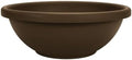The HC Companies 20 Inch Large Garden Bowl Planter - Shallow Plant Pot with Drainage Plug for Indoor Outdoor Flowers, Herbs, Chocolate by TheHCCompanies