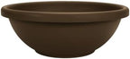 The HC Companies 20 Inch Large Garden Bowl Planter - Shallow Plant Pot with Drainage Plug for Indoor Outdoor Flowers, Herbs, Chocolate by TheHCCompanies