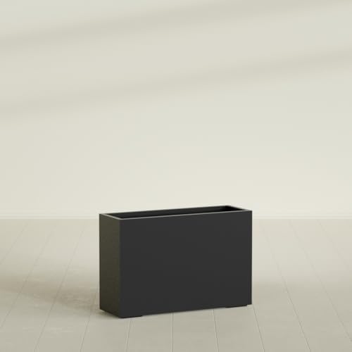 Greenline Alice Tall Rectangular Fiberglass Planter, Outdoor Planter Box - Image 3