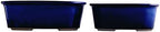 Wazakura Banko Series 2 PCS Blue Bonsai Pot Set with Drainage Holes, Made in Japan Ceramic Garden Planter Pack, Handmade Glazed Houseplant Bowl - Image 5