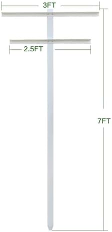 MRGARDEN 7-Feet Adjustable Garden Trellis Set for Raspberry and Climbing Plants, Outdoor Stake Vineyard Trellis, Pack of 4 - Image 3