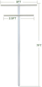 MRGARDEN 7-Feet Adjustable Garden Trellis Set for Raspberry and Climbing Plants, Outdoor Stake Vineyard Trellis, Pack of 4 - Image 3