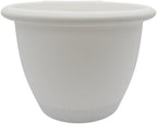 The HC Companies Sevilla Flower Planters - Durable Outdoor & Indoor Planter - Round Lightweight Self Watering Plant Pots for Herbs & More (16" White, Pack of 1) by TheHCCompanies