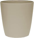 The HC Companies Aria Round Self-Watering Pot - Lightweight Plastic Planter for Herbs & More - Durable Plant Pots for Indoor Plants & Outdoor Plants (12" Beige, Pack of 1) by TheHCCompanies